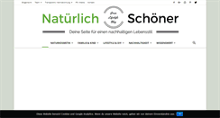Desktop Screenshot of natuerlich-schoener.com